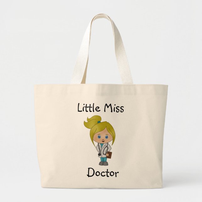 Bolsa Tote Grande Menina Médica - Bag Loura-Boca-Lã (Frente)