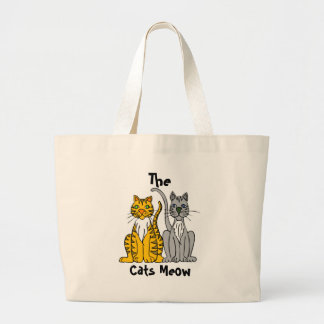 Bolsa Tote Grande , Meow dos gatos