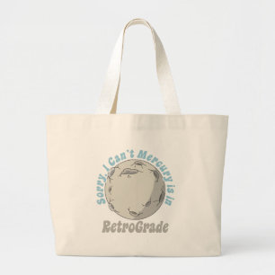 Bolsa Tote Grande Mercúrio retrógrado engraçado