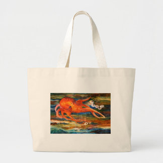 Bolsa Tote Grande Mergulho autónomo colorido do polvo