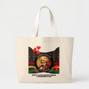 Bolsa Tote Grande Mês da História Negra FREDERICK DOUGLASS Dia dos N