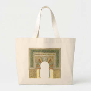 Bolsa Tote Grande Mesquita da espanha de Córdova. Mihrab