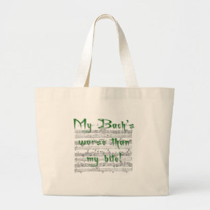 Bolsa Tote Grande Meu Bach é pior que minha mordida!