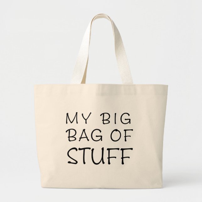 Bolsa Tote Grande Meu grande saco de coisas Jumbo bolsa (Frente)
