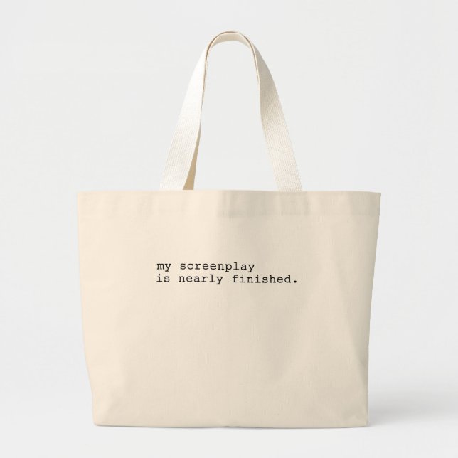 Bolsa Tote Grande meu guião (Frente)