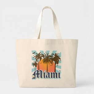 Bolsa Tote Grande Miami Beach Florida FLA