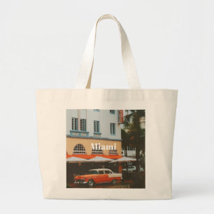 Bolsa Tote Grande Miami Ocean Drive  Lembrança de Viagem