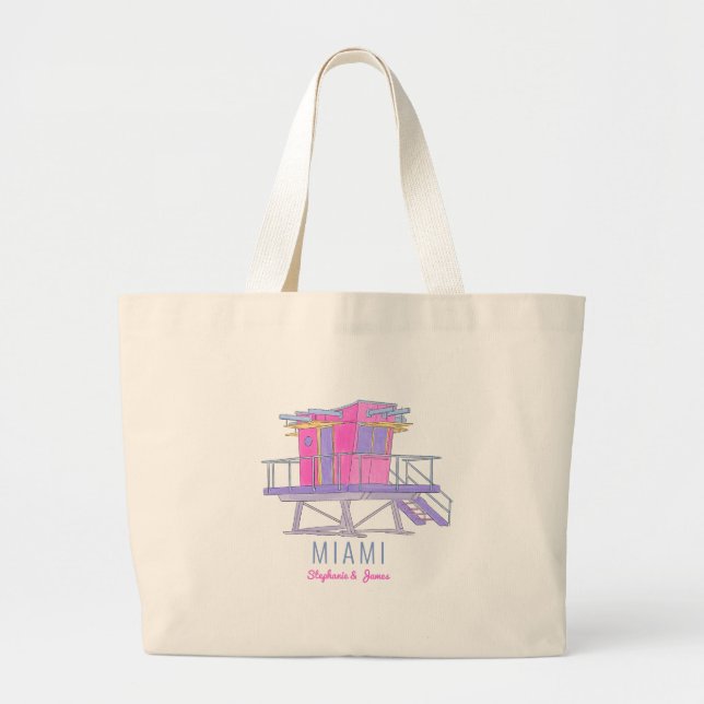 Bolsa Tote Grande Miami Wedding (Frente)