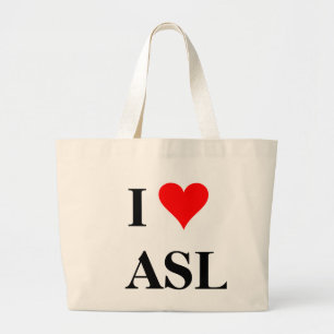 Bolsa Tote Grande Mim (coração) ASL