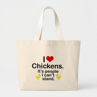 Bolsa Tote Grande Mim galinhas (do coração)
