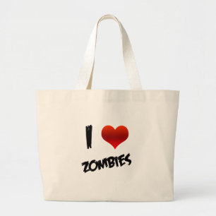 Bolsa Tote Grande Mim zombis do coração