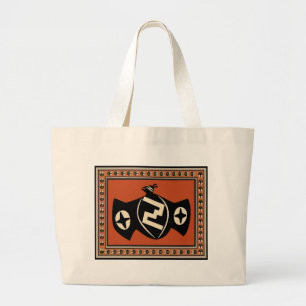 Bolsa Tote Grande Mimbres Tribal Bat
