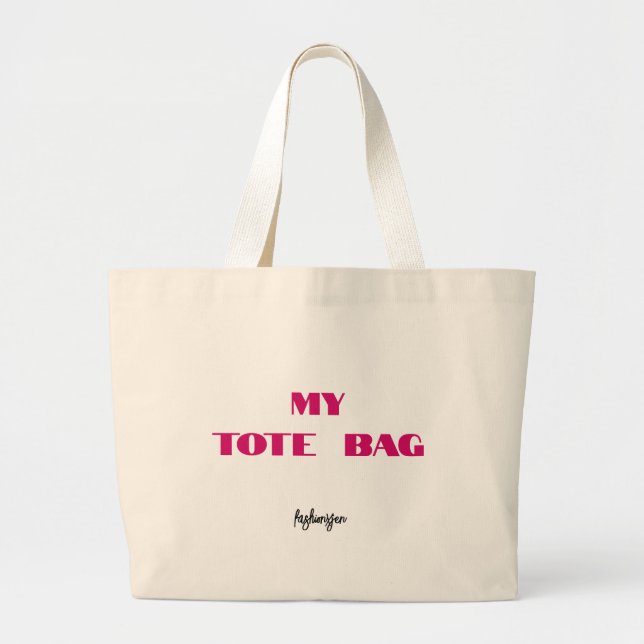 Bolsa Tote Grande Minha barra de ferramentas (Frente)