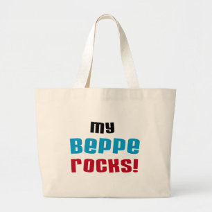 Bolsa Tote Grande Minha Beppe Rocks T-shirts e presentes
