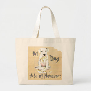 Bolsa Tote Grande Minha Dogo Comeu Minha Cabeça