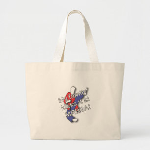 Bolsa Tote Grande Minha família retrocede-o