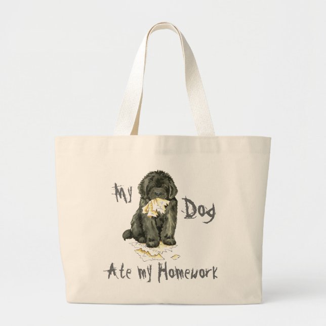 Bolsa Tote Grande Minha Terra Nova Comeu Minha Casa (Frente)