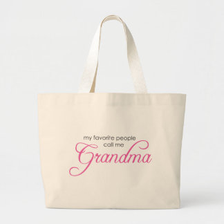 Bolsa Tote Grande Minhas pessoas favoritas chamam-me avó