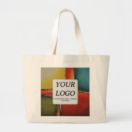 Bolsa Tote Grande Minimalismo de cor bloqueando o Promocional comerc