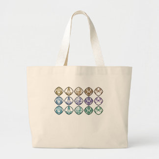 Bolsa Tote Grande Minimalist Zen Buddhist Mudras Tote Bag