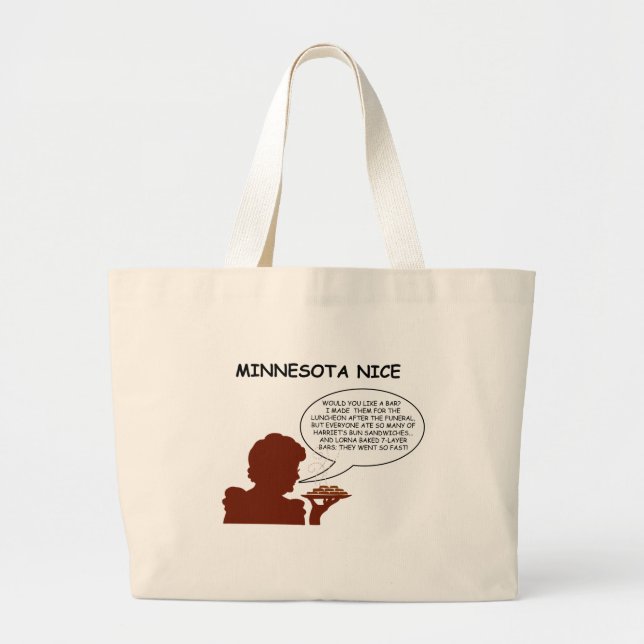 Bolsa Tote Grande Minnesota Nice (Frente)