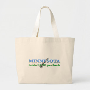 Bolsa Tote Grande Minnesota - Terra de 10.000 Bandas