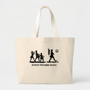 Bolsa Tote Grande Minutemen Marching Silhouette Patriotic Tote Bag