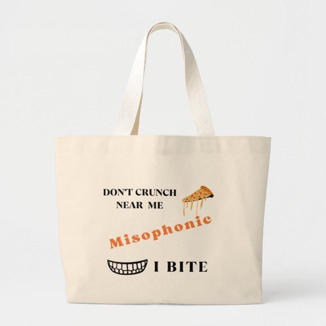 Bolsa Tote Grande Misophonic Mood Tote Bag (Frente)