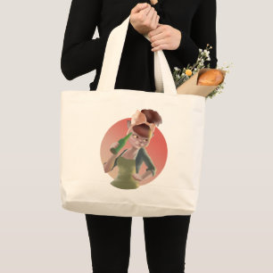 Bolsa Tote Grande Miss Meow: Vibrações de Bar Retrô e Gato com Laço 