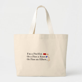 Bolsa Tote Grande MMA Pacifist Humor Design