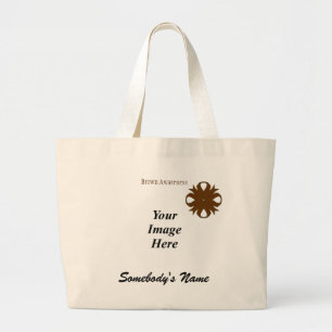 Bolsa Tote Grande Modelo de Brown Clover Ribbon por Kenneth Yoncich