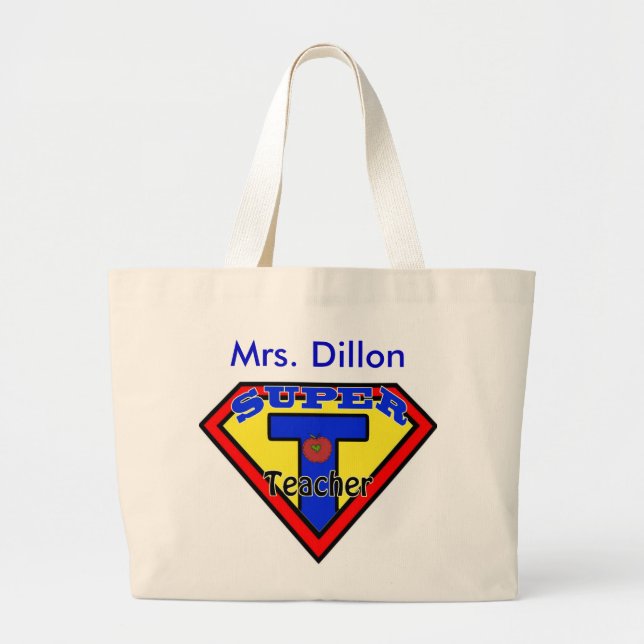 Bolsa Tote Grande Modelo do Super Professor Tote Bag (Frente)