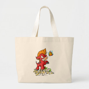 Bolsa Tote Grande Moehog vermelho e zumbido
