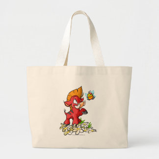 Bolsa Tote Grande Moehog vermelho e zumbido