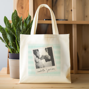 Bolsa Tote Grande Moldura retro para foto de casamento no Instagram 