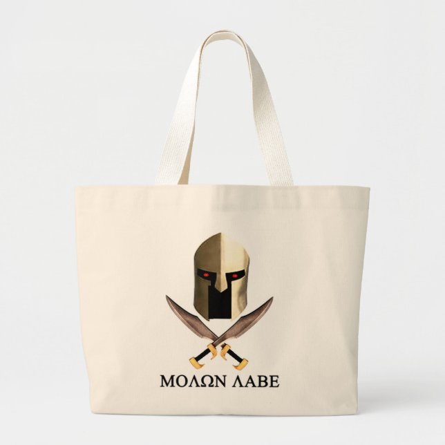 BOLSA TOTE GRANDE MOLON LABE (Frente)