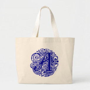 Bolsa Tote Grande Monarchia Blue "A"
