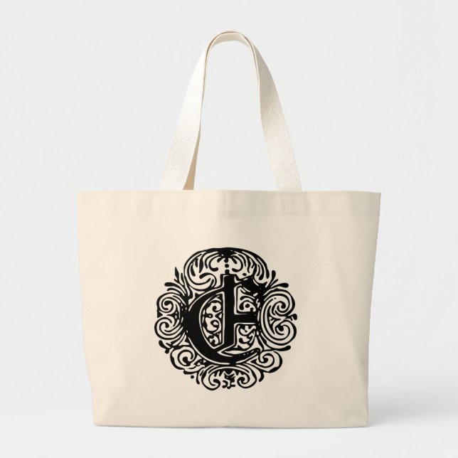 Bolsa Tote Grande Monarquia "E" (Frente)