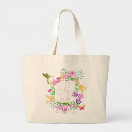 Bolsa Tote Grande Monograma do Jardim Floral