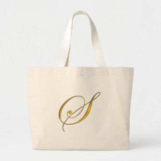 Bolsa Tote Grande Monograma Dourado S