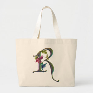 Bolsa Tote Grande Monograma R do colibri