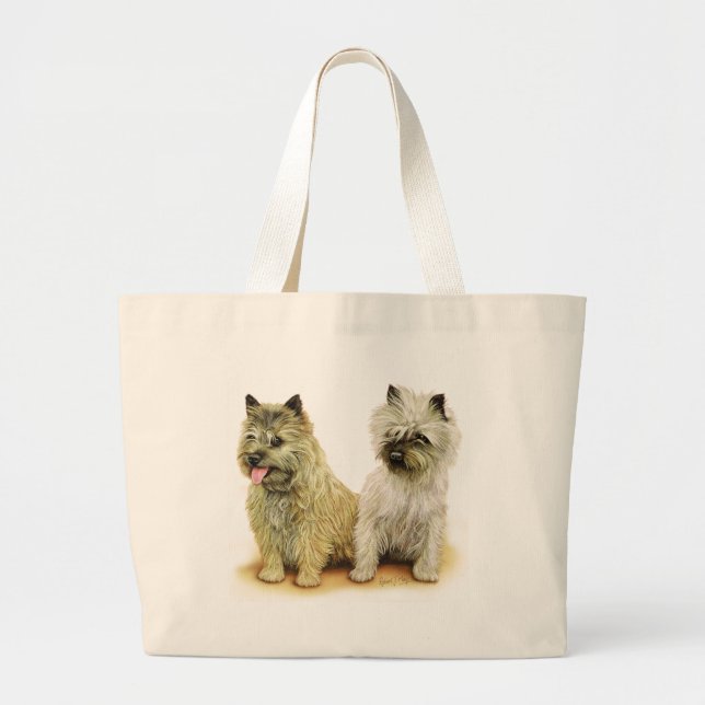 Bolsa Tote Grande Monte de pedras Terrier (Frente)