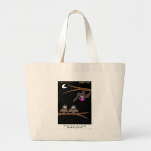 Bolsa Tote Grande Morcegos Cometendo Erros Presentes Divertidos de H