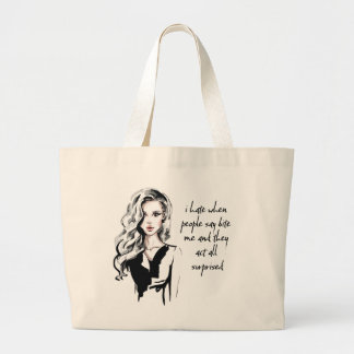 Bolsa Tote Grande Morda Surpresa