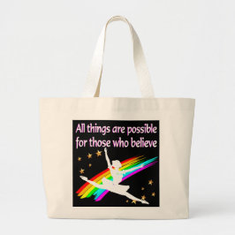 BOLSA TOTE GRANDE MOTIVAR TODAS AS COISAS É POSSÍVEL DANCER DESIGN