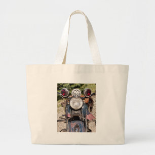 Bolsa Tote Grande motocicleta indiana velha da polícia