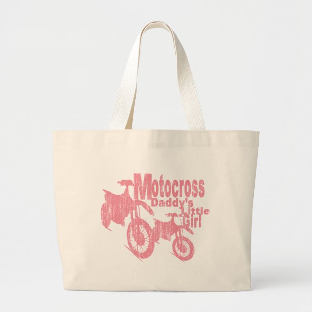 Bolsa Tote Grande Motocross Pai Girl (Frente)