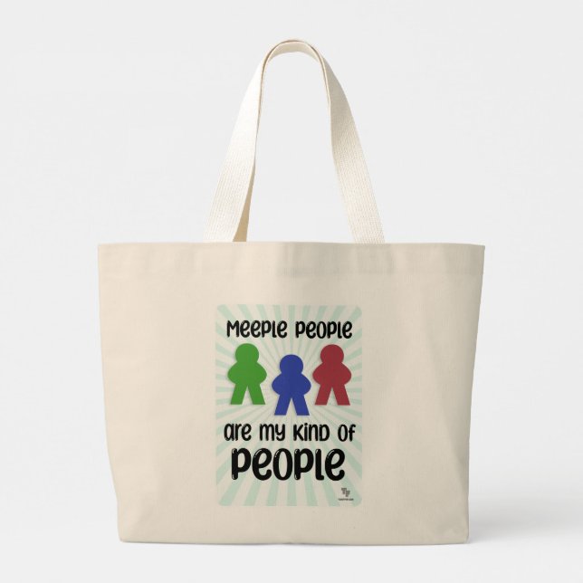 Bolsa Tote Grande Motto de Jogo Epic do Meple Pessoas (Verso)