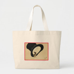 Bolsa Tote Grande MOUSE DE IMPRESSÃO DE BLOQUEIO DE JAPONÊS COM Bols