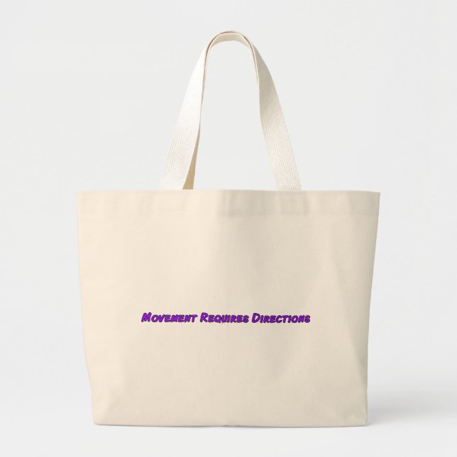 Bolsa Tote Grande Movimento Requer Direções (Frente)